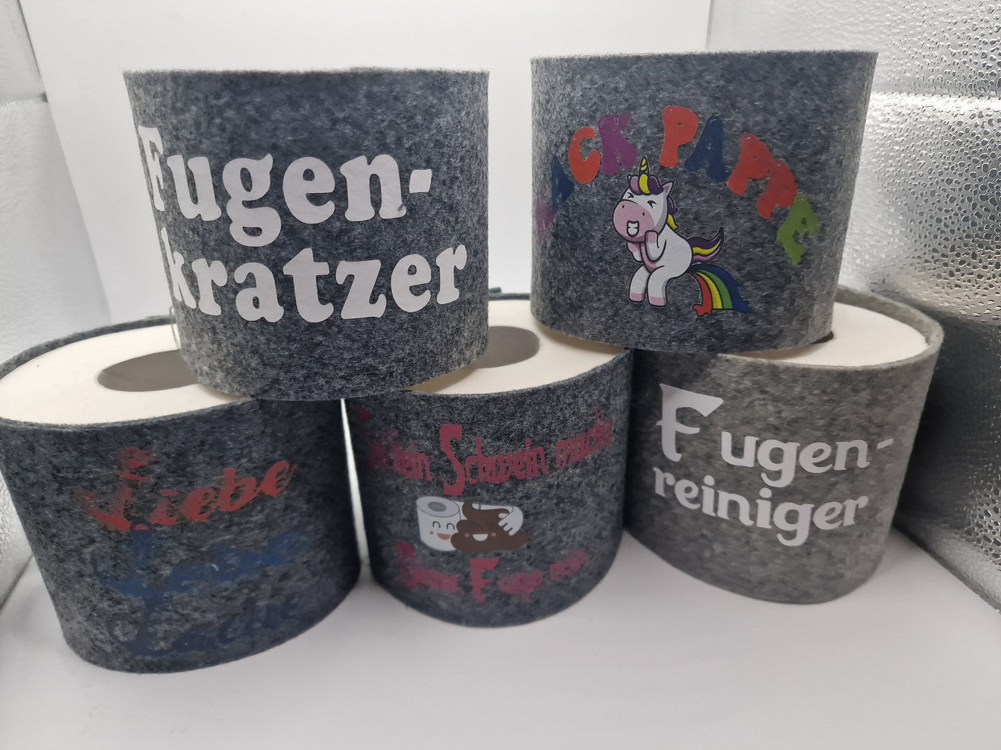 Toilettenpapierhalter aus Filz