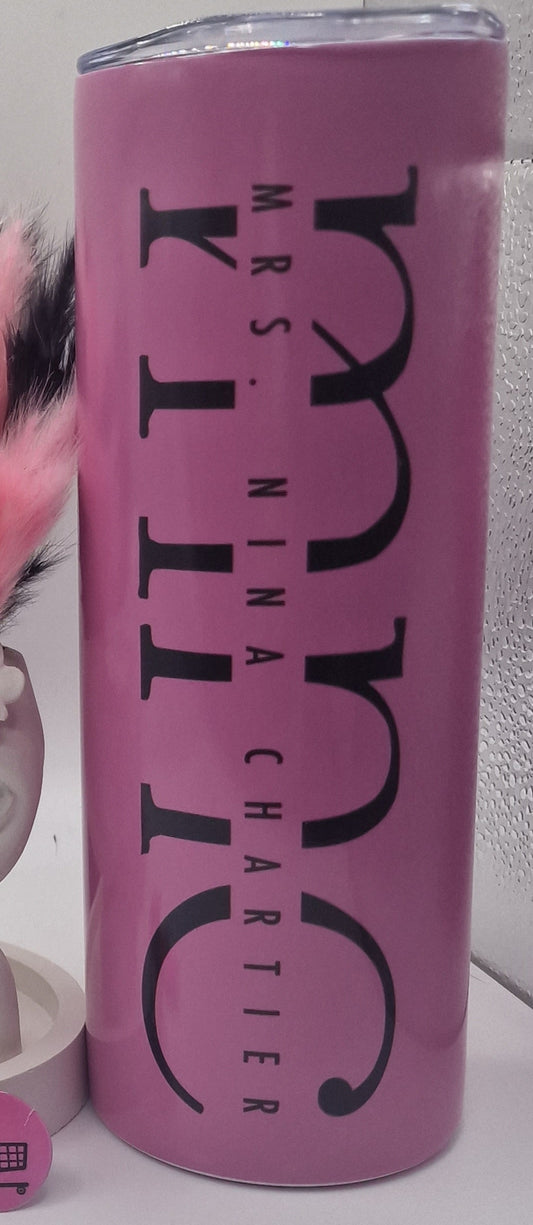 Tumbler mit Namen oder Logo