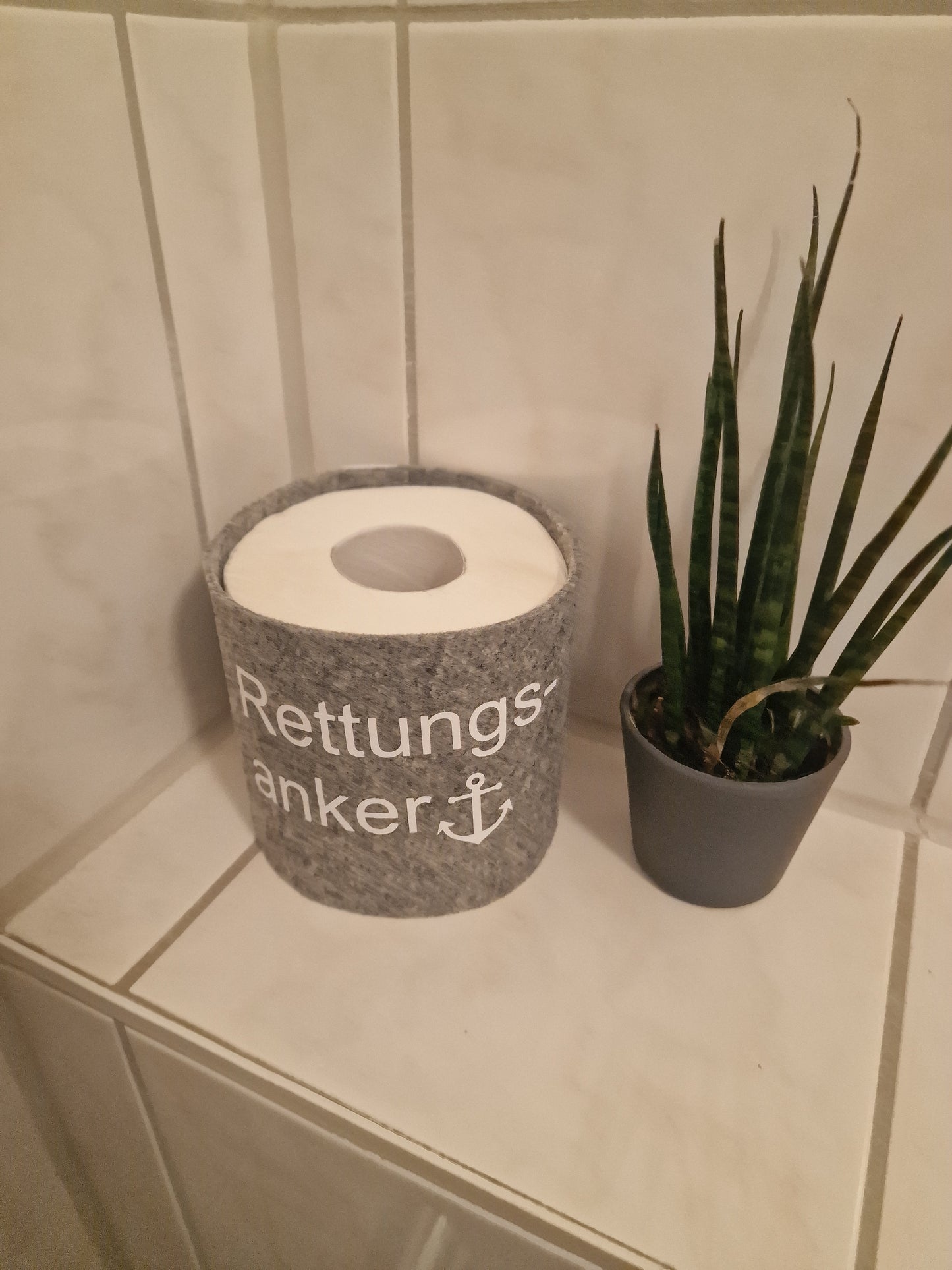 Toilettenrollenhalter aus Filz