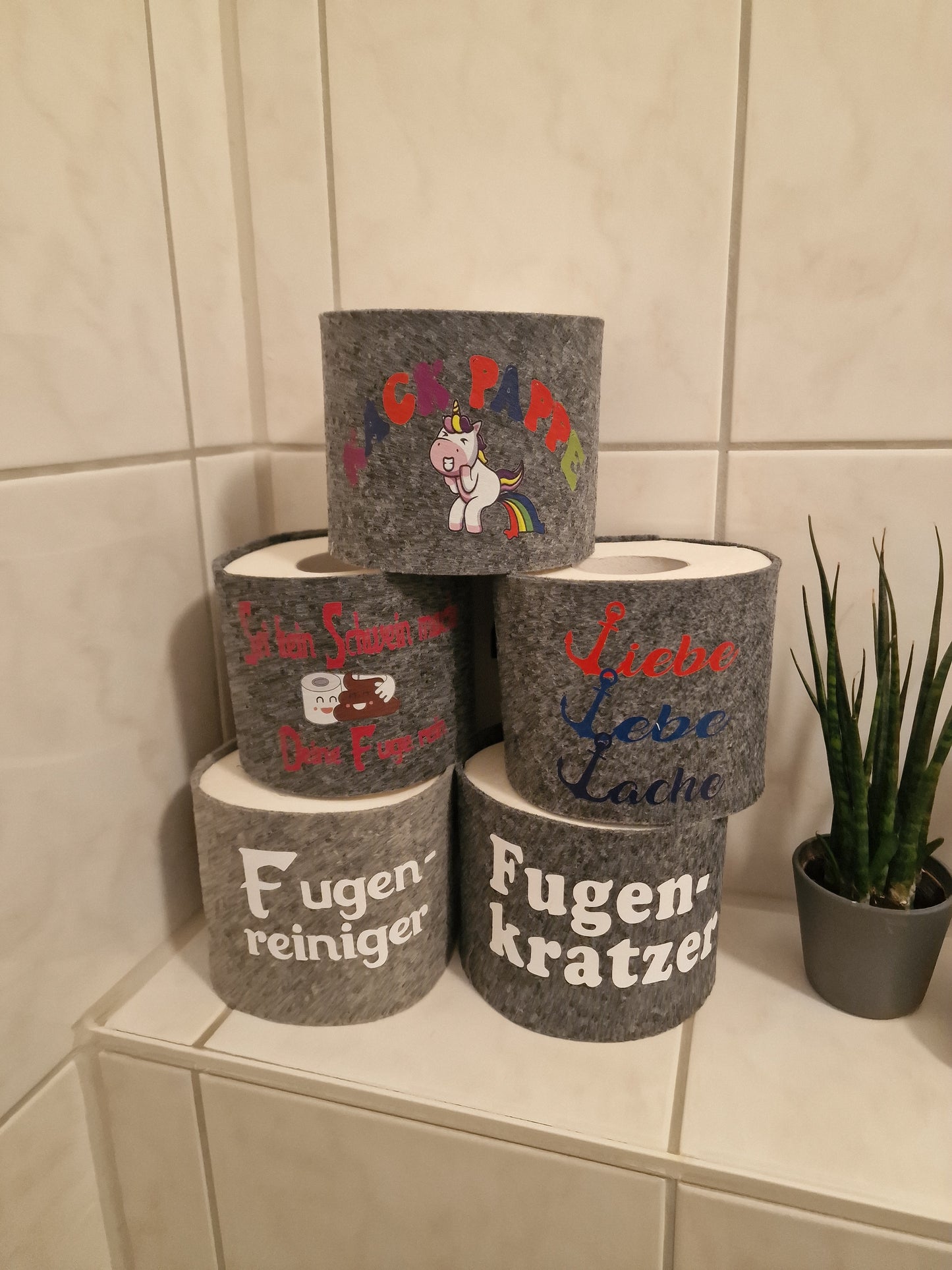 Toilettenrollenhalter aus Filz