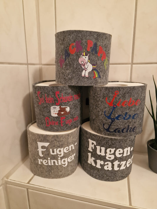 Toilettenpapierhalter aus Filz